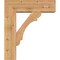 Ekena Millwork Olympic Block Smooth Bracket w/ Offset Brace, Western Red Cedar, 7 1/2"W x 24"D x 28"H BKT0806X24X28OLY05SWR - alternate 2